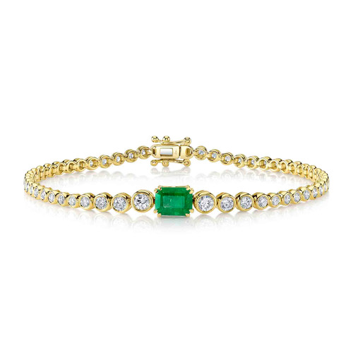 Bracciale tennis oro giallo - in,