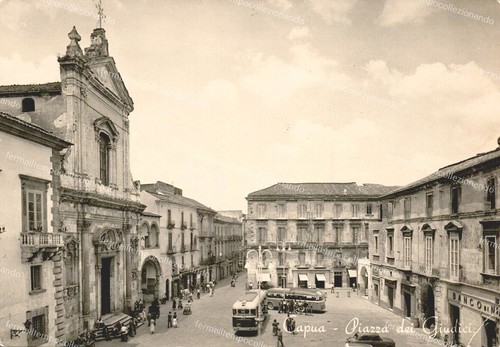 Do452 cartolina capua piazza - cartolina, capua,piazza