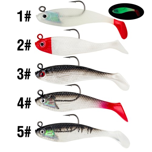 5pcs soft jig - head, esca
