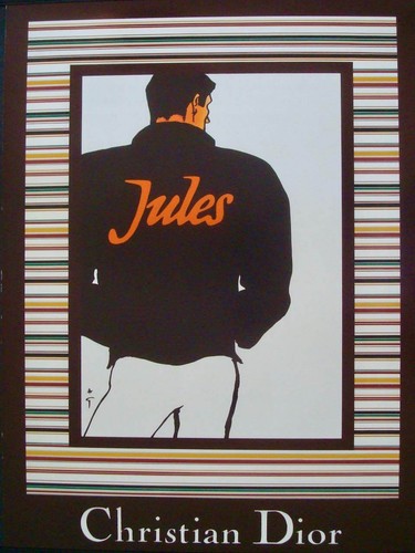 Dior jules profumo 1980 poster - dior,