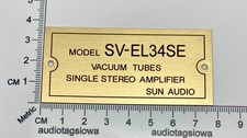Sun Audio EL34 Amplificatore