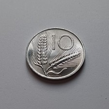 Moneta 10 Lire 1965 Spiga Non
