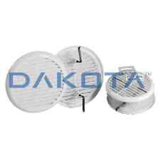 GRIGLIA DI AERAZIONE IN PLASTICA ABS UNIVERSALE TONDA CON MOLLE ZINCATE CF 2 PZ