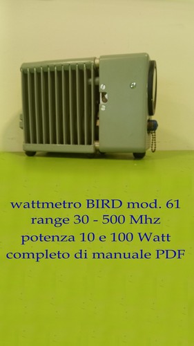 Wattmetro marca bird modello - wattmetro, bird,