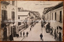 CARTOLINA POPOLI (Aquila) Corso Vittorio Emanuele II - ANNO 1924 - fp -VG