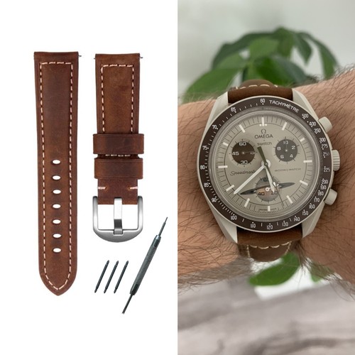 Moonswatch strap bracelet cuir - strap,