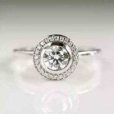 Art Deco Inspired Round Cut