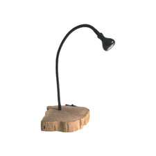 Lampada Artigianale In Legno Di Quercia