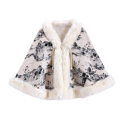 Cappotto scialle invernale - e,