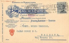 D0112) MILANO FABBRICA DI RUBINETTERIA MACCHI E COMP. VIAGGIATA
