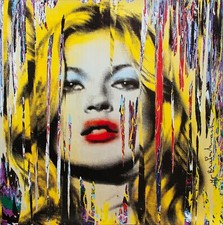 Poster Mr. Brainwash - Kate Moss - 2010s  60x60 cm eccellenti condizioni