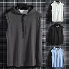 Top canotta con cappuccio