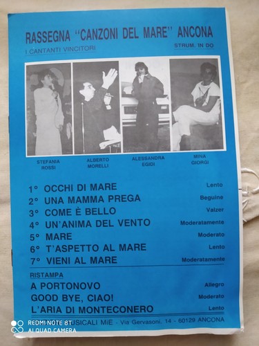 Rassegna canzoni del mare - mare, di