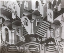 Puzzle 1000 pezzi casa scale Escher 48x66