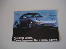 advertising Pubblicità 1993 PORSCHE CARRERA 911