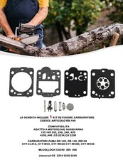 MEMBRANE CARBURATORE HUSQVARNA 235 236 240 435 440 135 140 Jonsered  ZAMA RB 149