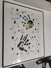 QUADRO LITOGRAFIA JOAN MIRO    60 X 50 CM RIPRODUZIONE 