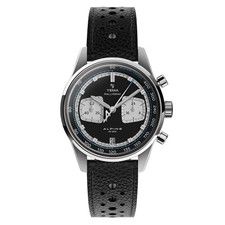 YEMA Rallygraf Alpine Cronografo Acciaio Ibrido Meccanico Quarzo Orologio Uomo