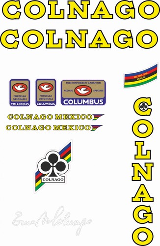Adesivi telaio colnago mexico - adesivi,