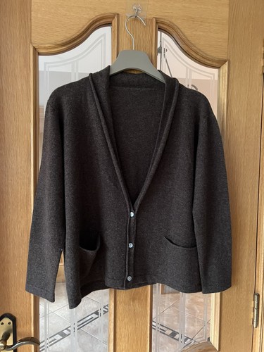Cardigan misto lana collo