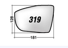 Per Ford Kuga 2016-2019 Vetro