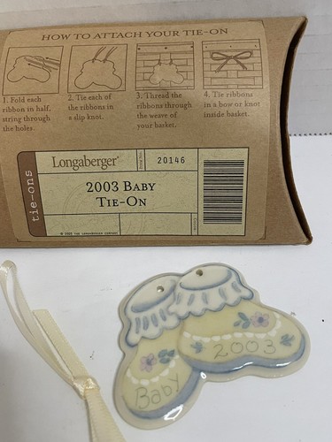 Longaberger pottery 2003 baby - longaberger,