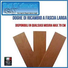 DOGHE  A FASCIA LARGA IN LEGNO DI FAGGIO PER RETE SINGOLA DI RICAMBIO 79cm