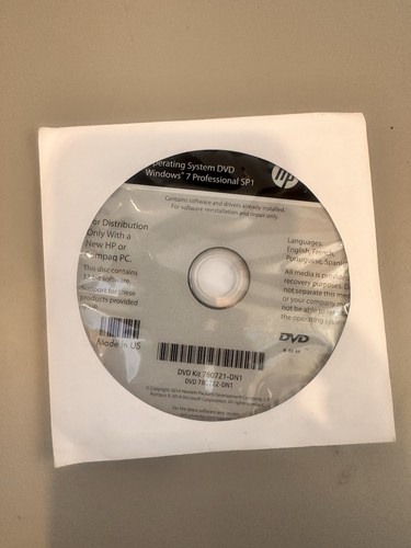 Sistema operativo dvd - hp,