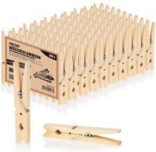 100 mollette legno XXL 10cm