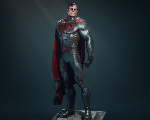 Superman red son diorama - son,