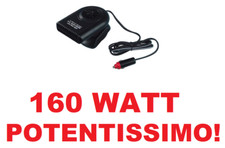 SCALDINO RISCALDATORE AUTO 12V SBRINATORE RISCALDAMENTO CAMPER 160W ARIA CALDA 