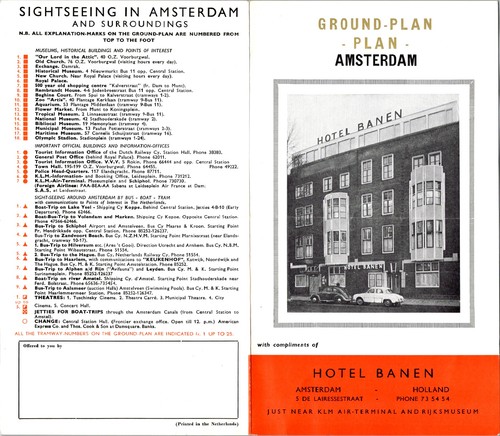 Brochure hotel banen amsterdam - hotel,