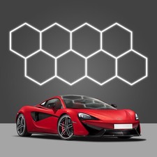 Luce LED esagon garage 8 Griglia Luci a nido d'ape 6500K  210W per Seminterrato