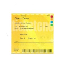 BIGLIETTO USATO - CHECCO ZALONE - PESARO - 2011