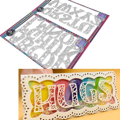 Alfabeto lettera metallo - 26/pk,