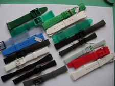 Lotto 17 cinturini per orologi subacquei 14 16 18 mm e scanalati da...