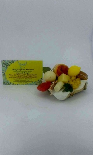 Cesto midollino con frutta - cesto,