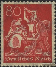 Tedesco Empire 186, rare Filigrana 2 Cialde MNH 1921 Lavoratori