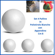 Set 4 palline polistirolo