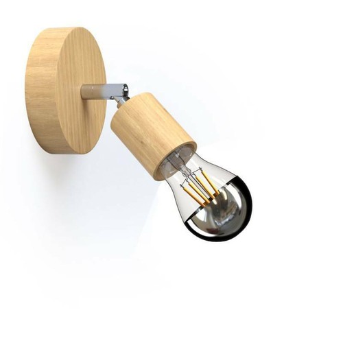 Portalampada muro legno - portalampada,