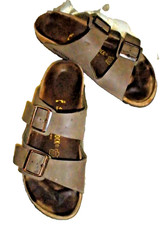 BETULA BIRKENSTOCK SANDALI COMODI MARRONE CHIARO 2 CINTURINI SLIDES BALLERINE 10M/41 EU