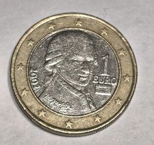 Moneta Da 1 Euro Austria 2002