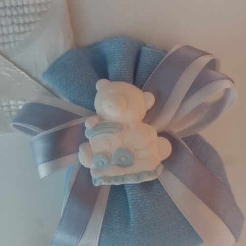 Sacchetti azzurri con - azzurri,