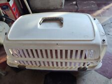 Trasportino Cani Gatti Plastica Animali Domestici da Viaggio con Griglia 61x40