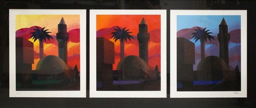 Minareto salvo litografie a - minareto,,