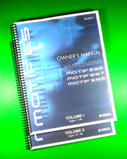 Manuale d'uso per Yamaha motivo ES6 ES7 ES8 sintetizzatore 300 pagine con cover trasparenti!