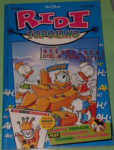 Ridi topolino agosto 1998 - topolino,