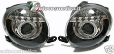 Coppia Fari Fanali Anteriori Tuning ANGEL EYES 500 07 > 15 Nero + MOTORINO