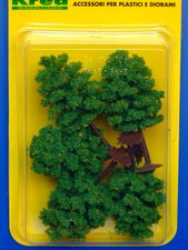 Alberi con fiori gialli per modellismo  5 pz. H. cm. 8,5 scala HO-1/87 - Krea 