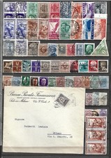 ACCUMULO LOTTO FRANCOBOLLI COLONIE OCCUPAZIONI REGNO RSI CLN ITALIAN OLD STAMPS